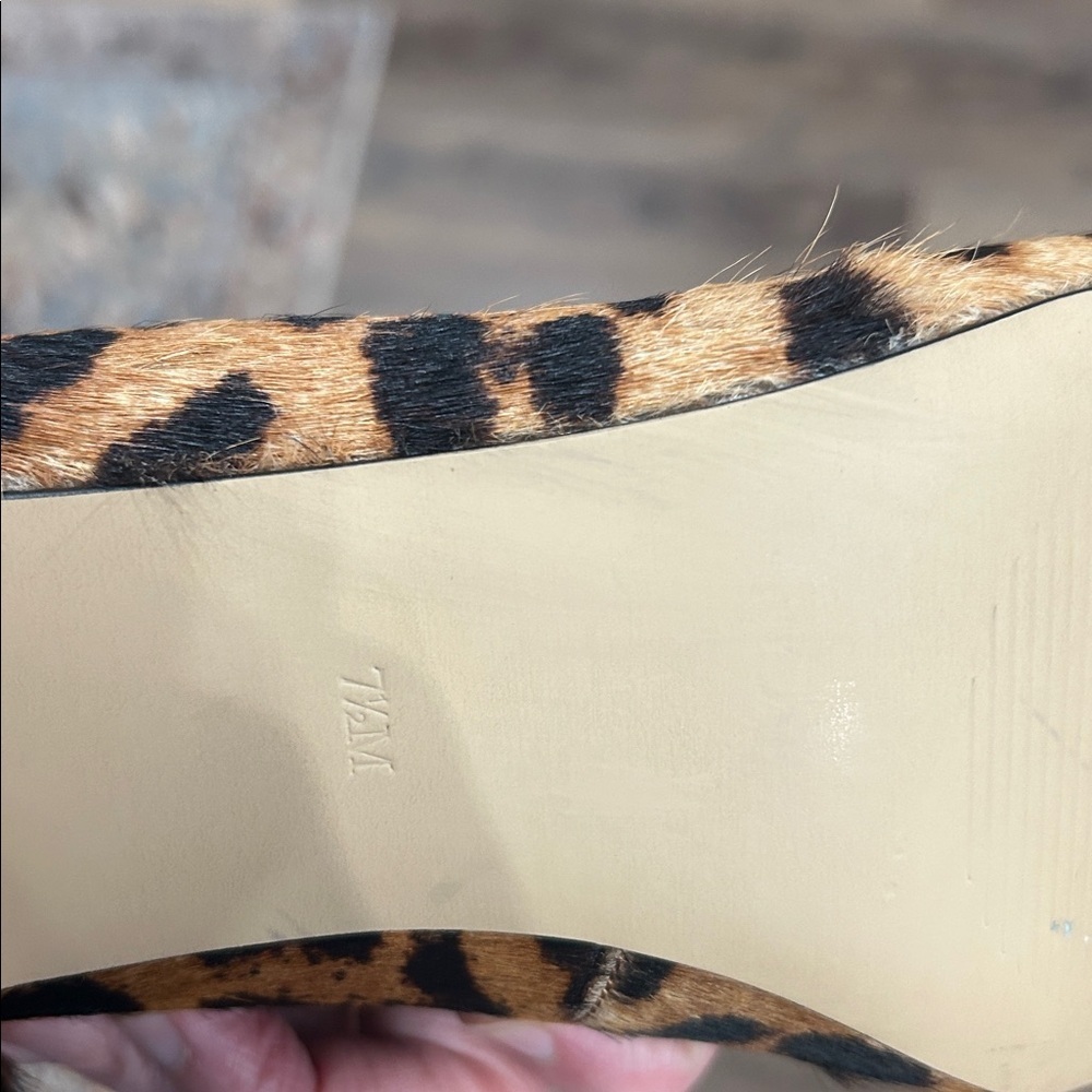 Talbots animal print heels size 7.5M Brown & Black - Picture 11 of 13